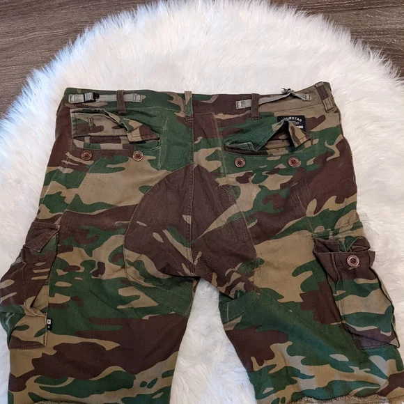 Four star men's army cargo shorts - Picture 3 of 3